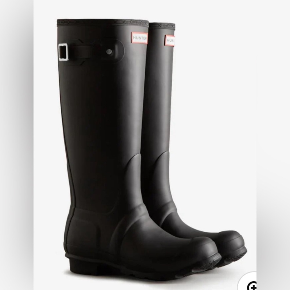 Hunter Black Women's Tall Rain Boots